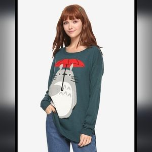 Her Universe Studio Ghibli Green My Neighbor Totoro Anime Sweater